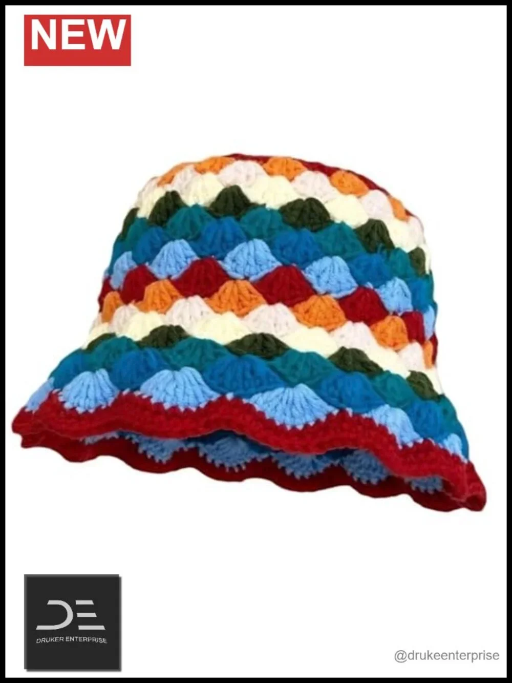 Handmade Crochet Bucket Hat Knit Cloche Beanie Foldable Floppy Sun Hat